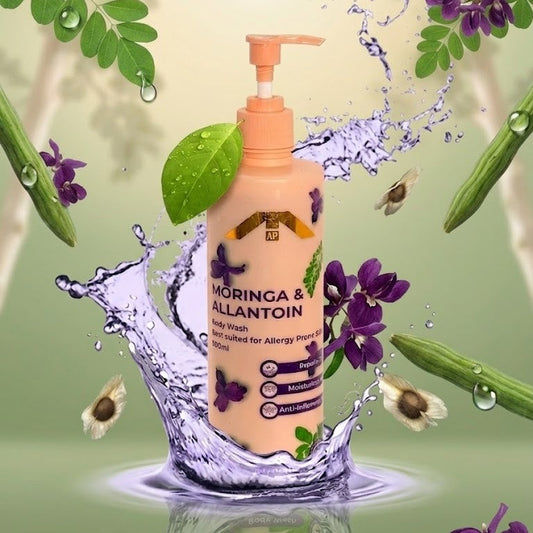 Moringa & Allantoin Body Wash (500 ml) – Soothing & Hydrating Cleanser