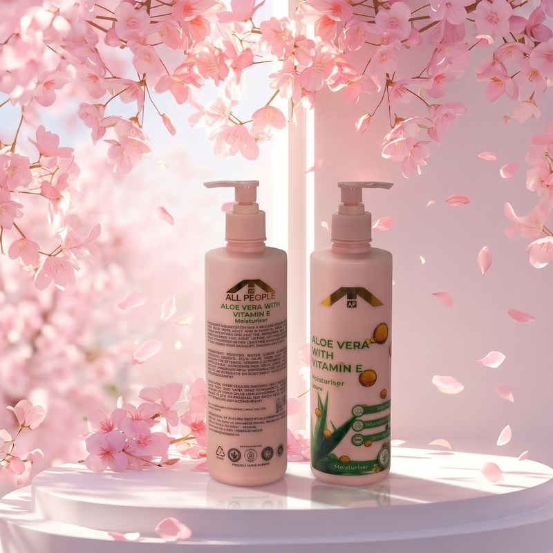Aloe Vera & Vitamin E Moisturiser (500 ml) – Deep Hydration & Skin Barrier Care