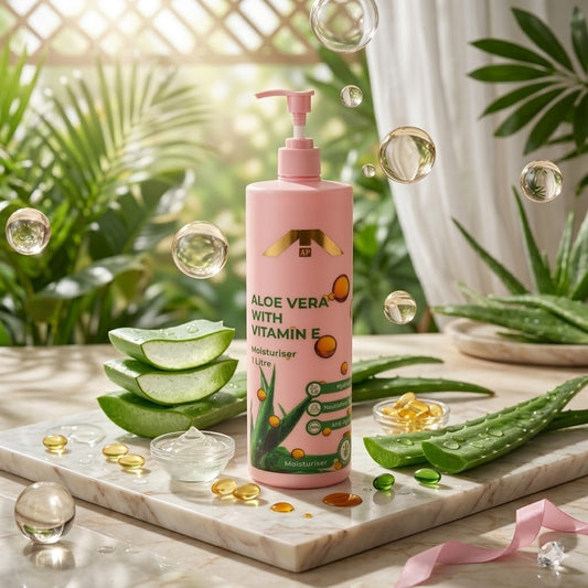 Aloe Vera & Vitamin E Moisturiser (1 L) – Deep Hydration & Skin Barrier Care