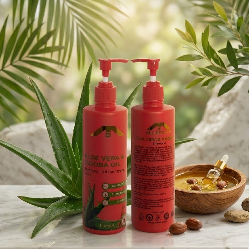 Aloe Vera & Jojoba Oil Shampoo (500 ml) – Nourishing & Strengthening Hair Cleanser