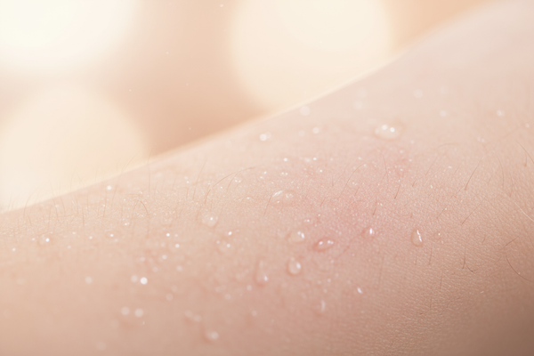 sensitive skin of human