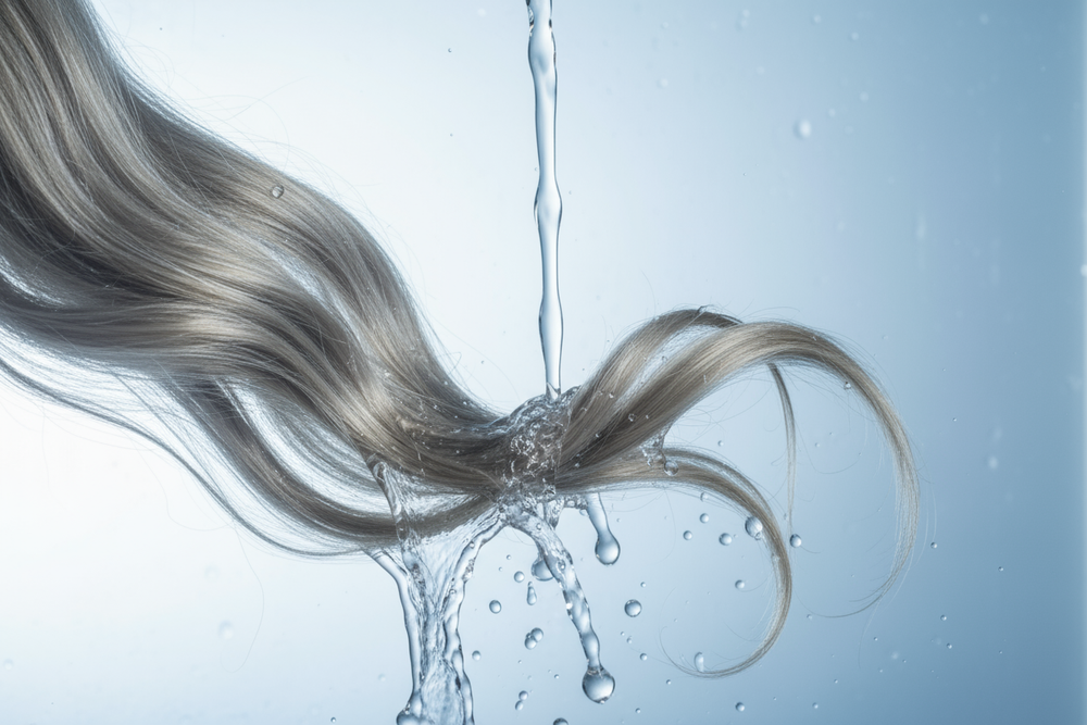  with water flow or hair movement